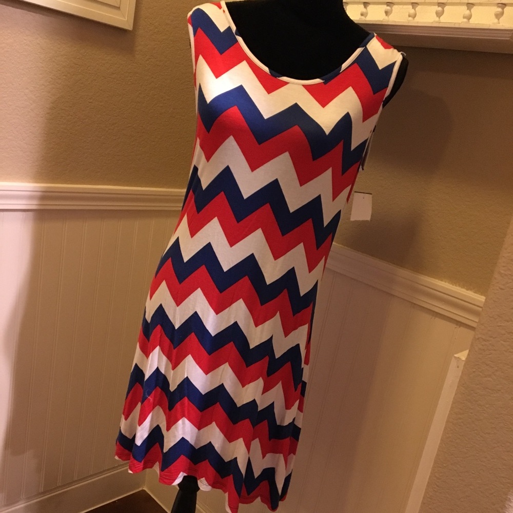 🆕❤️💙Chevron Dress